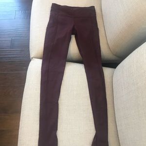 lululemon athletica Pants - Lululemon maroon speed tight size 4 lululemon athletica Pants - Lululemon maroon speed tight size 4